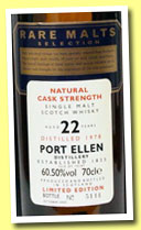 Port Ellen 22 yo 1978/2000 (60.5%, OB, Rare Malts)